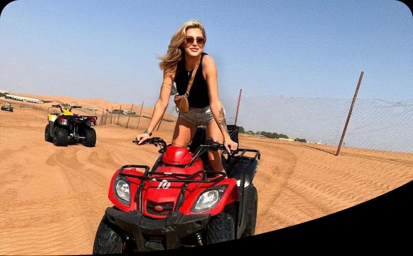 Sharing Evening Safari with Quad Bike